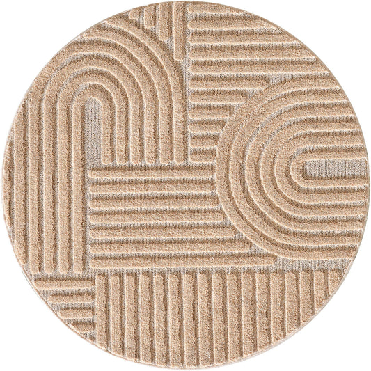 Hochflorteppiche, Skandinavischer Boho, Farbe Rosa, Teppich für Wohnzimmer, Rücken aus Jute