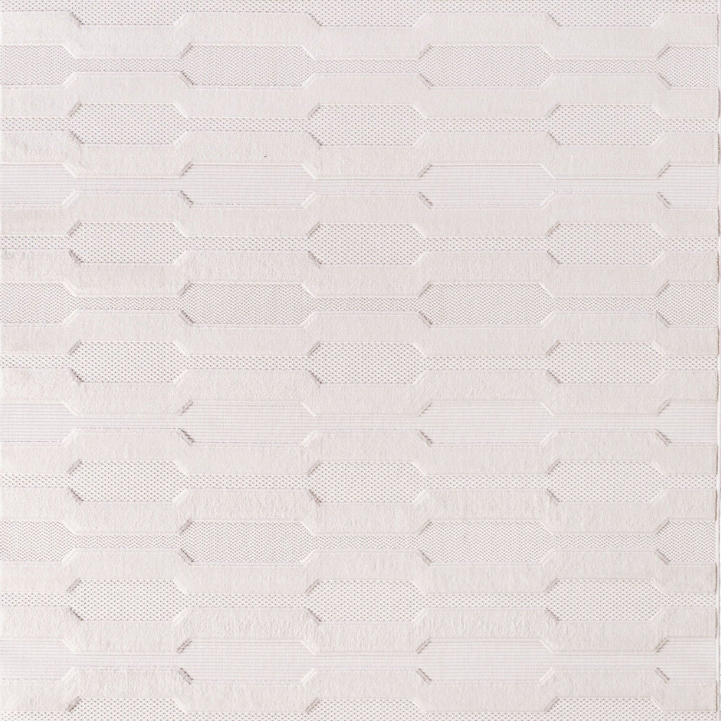 Kurzflor Teppich,3D Design,Farbe Creme,Teppich für Wohnzimmer,Rücken aus fibrilliertes Garn