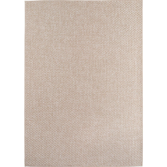 In- & Outdoorteppiche Beige 8x25 cm Läufer, Wetterfest & UV-beständig, Ideal für Küche, Balkon, Terrasse, Wohnzimmer und Esszimmer, Einfarbig im Boho-Stil.