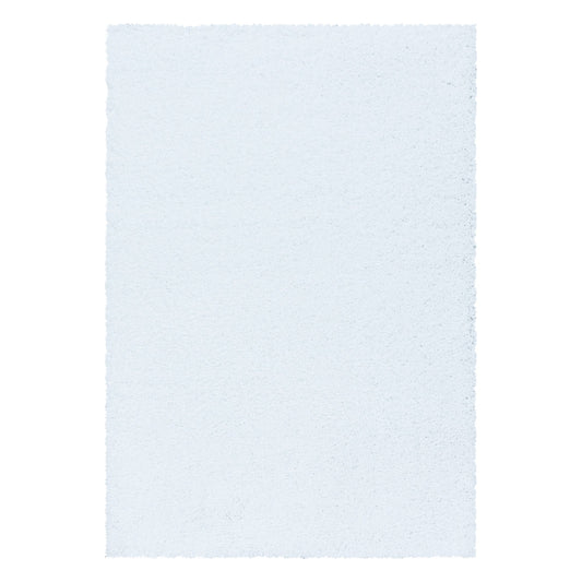 Hochflorteppiche, Unicolor - Einfarbig, Farbe Weiß, Teppich für Wohnzimmer, Rücken aus Jute