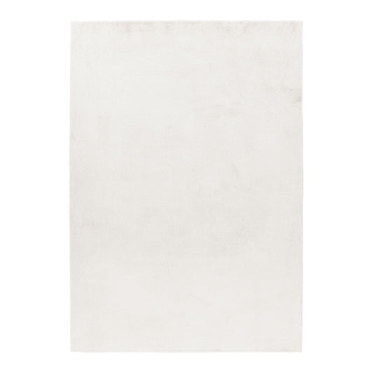 Hochflorteppiche, Unicolor - Einfarbig, Farbe Creme, Teppich für Wohnzimmer, Rücken aus Baumwolle