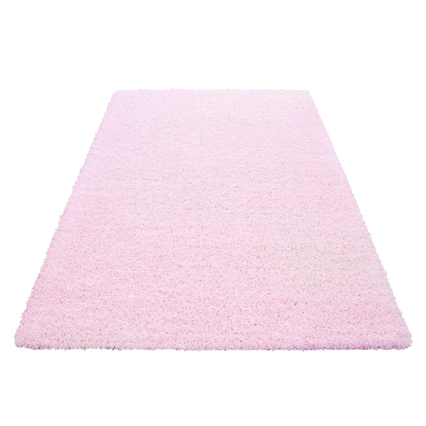 Hochflor Langflor Wohnzimmer Shaggy Teppich Florhöhe 3cm unifarbe Pink