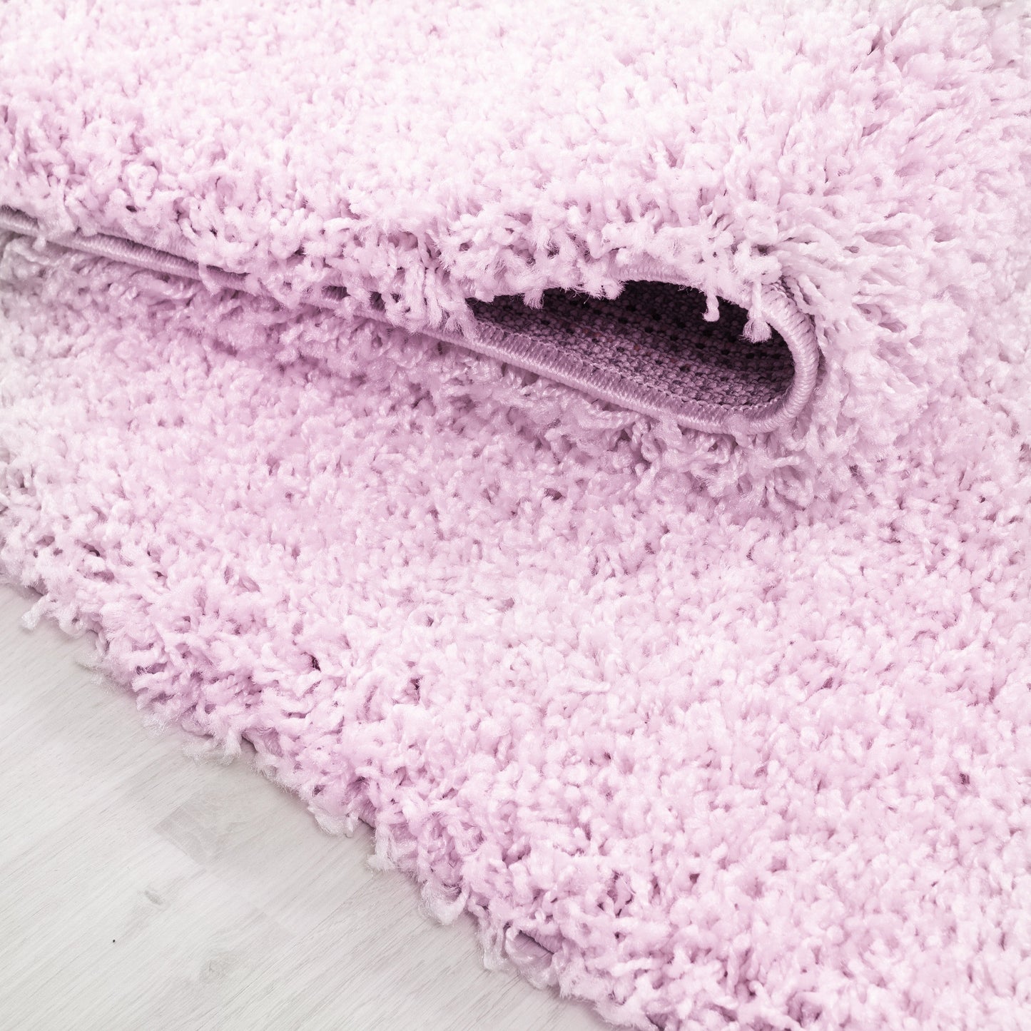 Hochflor Langflor Wohnzimmer Shaggy Teppich Florhöhe 3cm unifarbe Pink