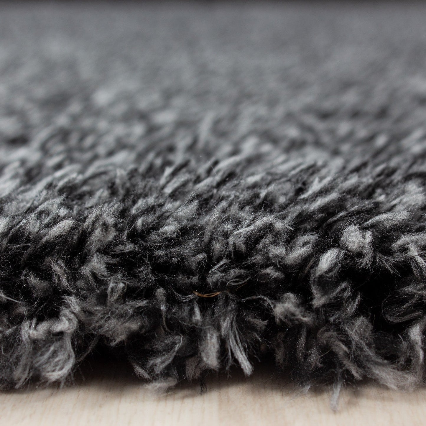 Hochflor Supersoft Shaggy kuscheliger Teppich extreme weich Unifarbe Anthrazit