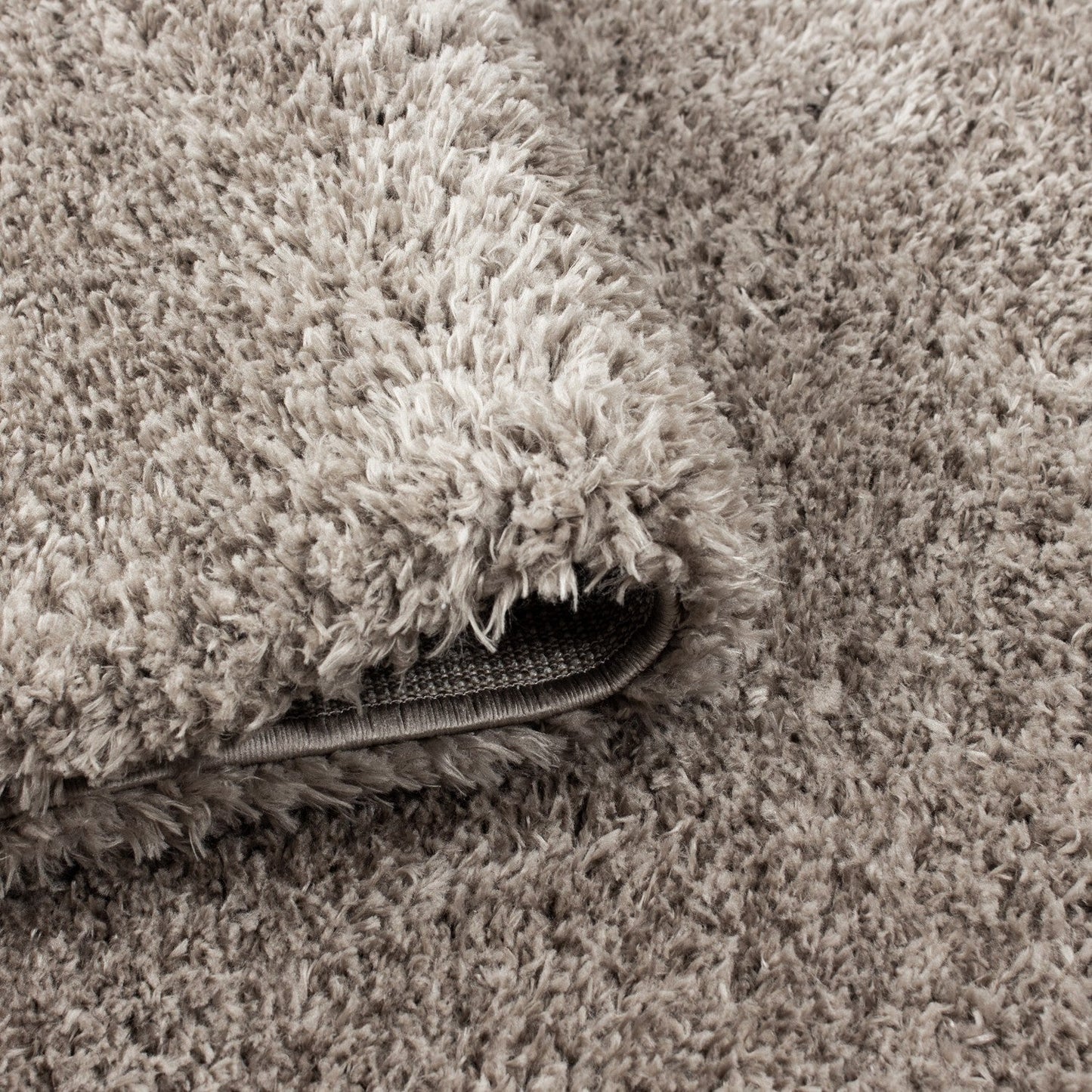 Hochflor Supersoft Shaggy kuscheliger Teppich extreme weich Unifarbe Beige