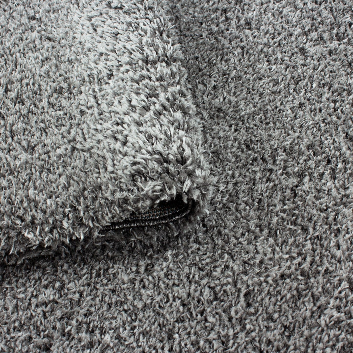 Hochflor Supersoft Shaggy kuscheliger Teppich extreme weich Unifarbe Hellgrau