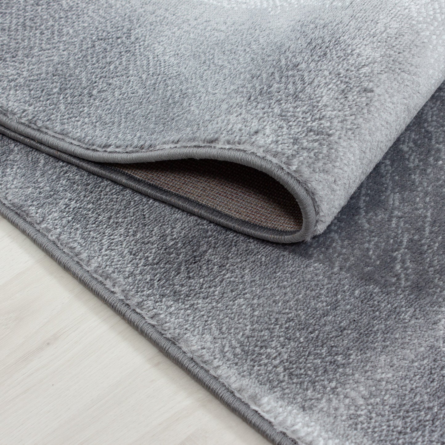 Moderner Designer Wohnzimmer Teppich Parma Schwarz