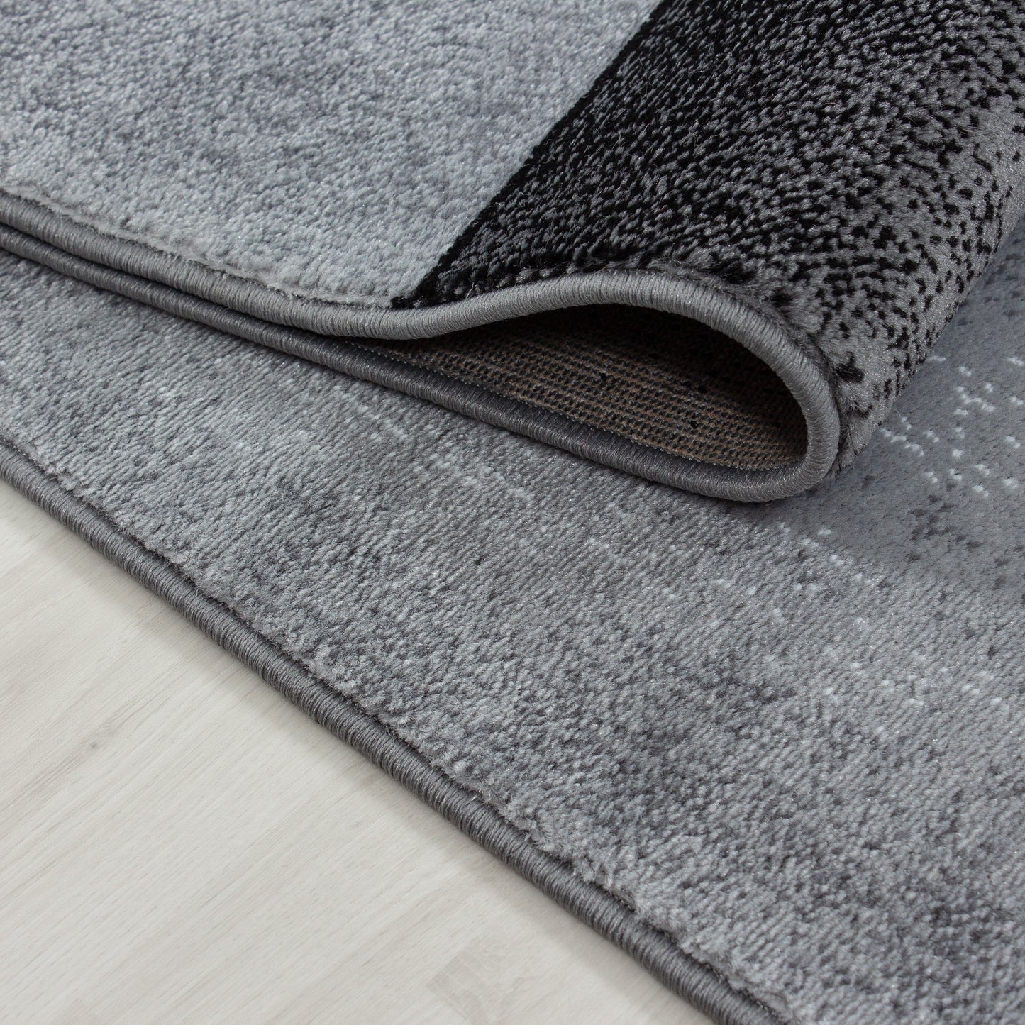 Moderner Designer Wohnzimmer Teppich Parma 9320 Schwarz