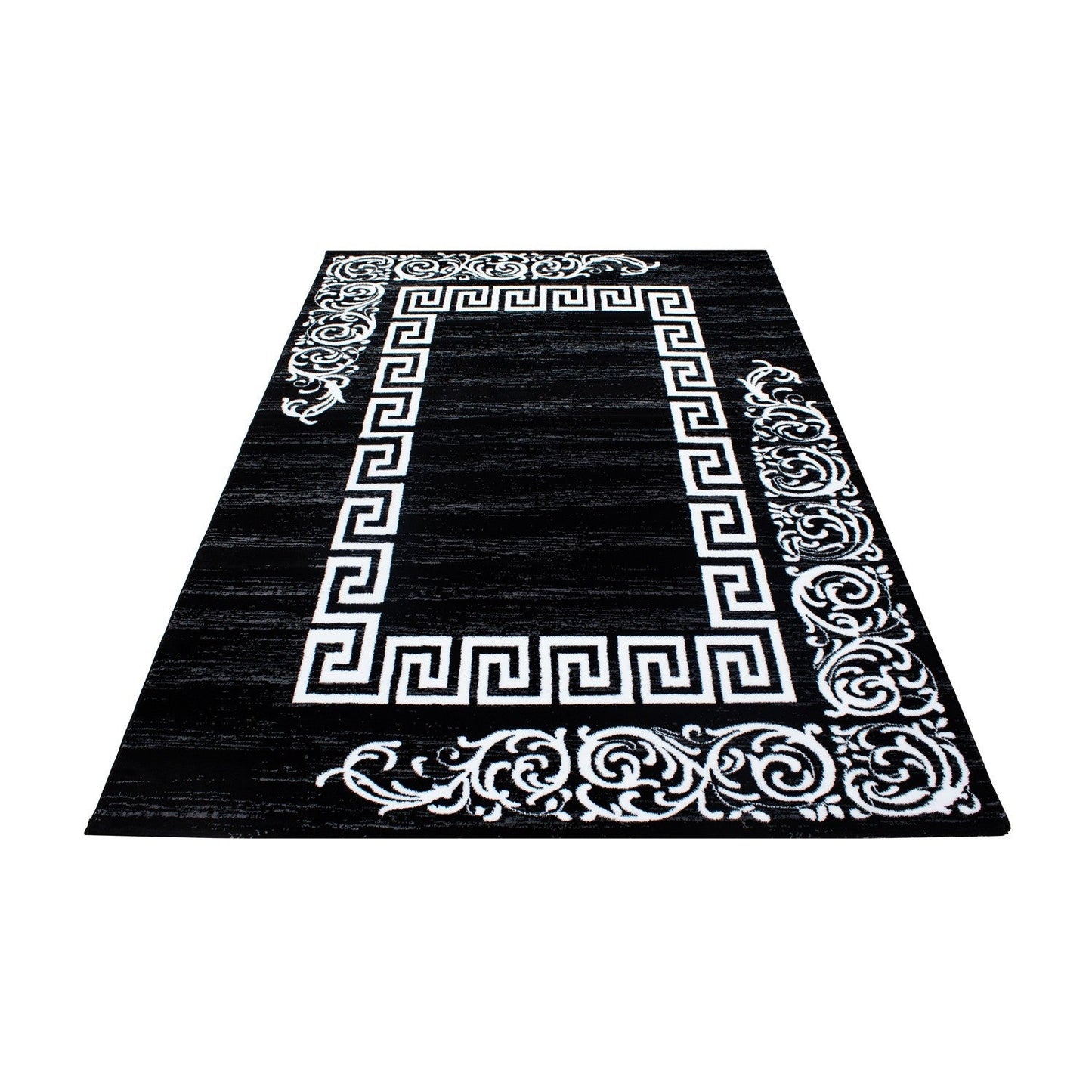 Moderner Designer Elegance Wohnzimmer Teppich Miami 6620 Schwarz-Weiss