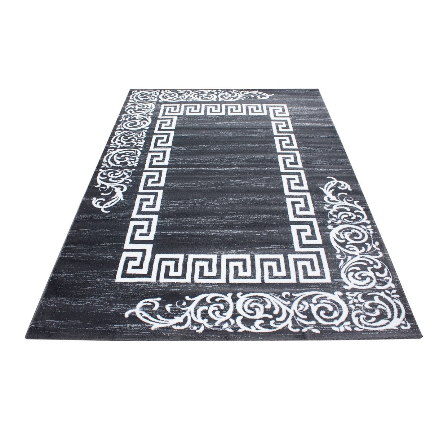 Moderner Designer Elegance Wohnzimmer Teppich Miami 6620 Grau-Weiss