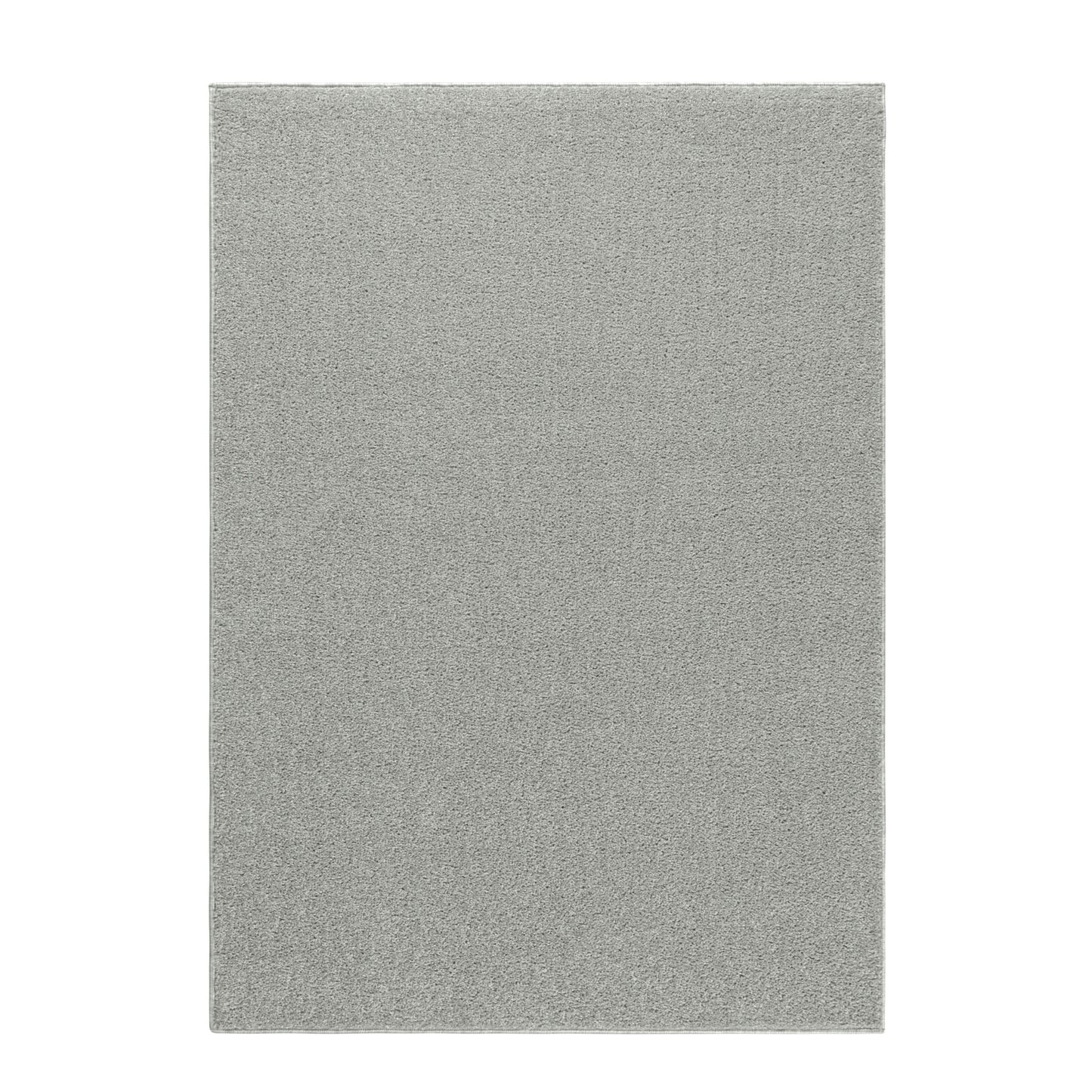 Kurzflor Gabbeh Optik Wohnzimmerteppich Flachflor Teppich Einfarbig Creme
