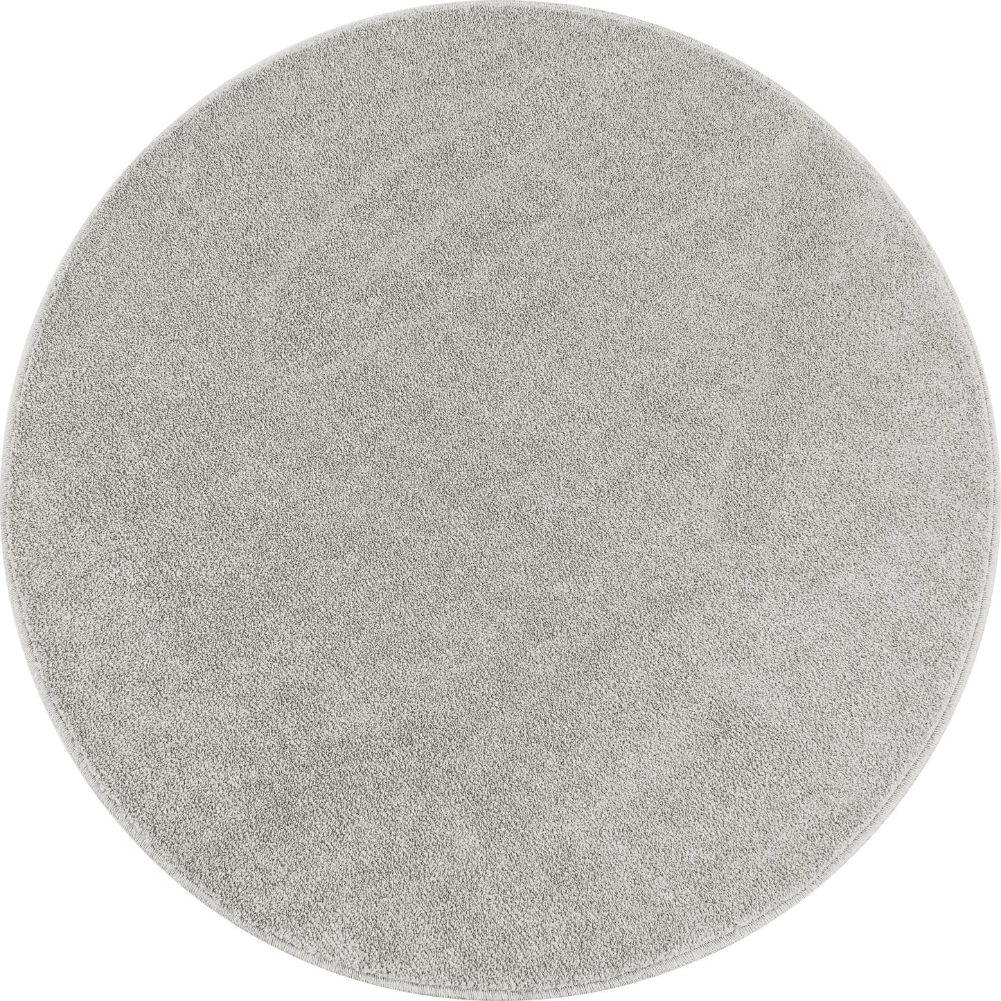 Kurzflor Gabbeh Optik Wohnzimmerteppich Flachflor Teppich Einfarbig Creme