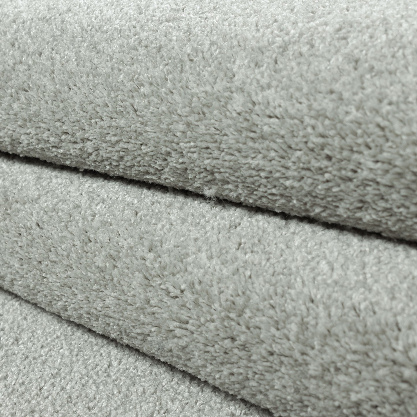 Kurzflor Gabbeh Optik Wohnzimmerteppich Flachflor Teppich Einfarbig Creme