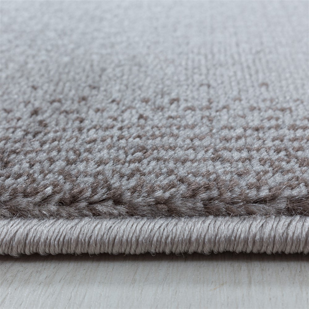 Wohnzimmerteppich Kurzflor Teppich Abstraktes Design Soft Flor Braun