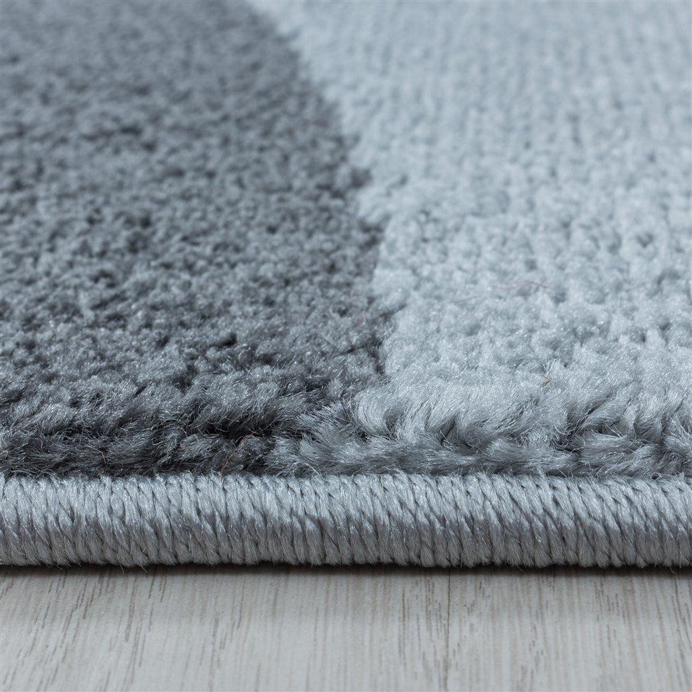 Wohnzimmerteppich Kurzflor Teppich Design Zipcode Muster Abstrakt Gelb
