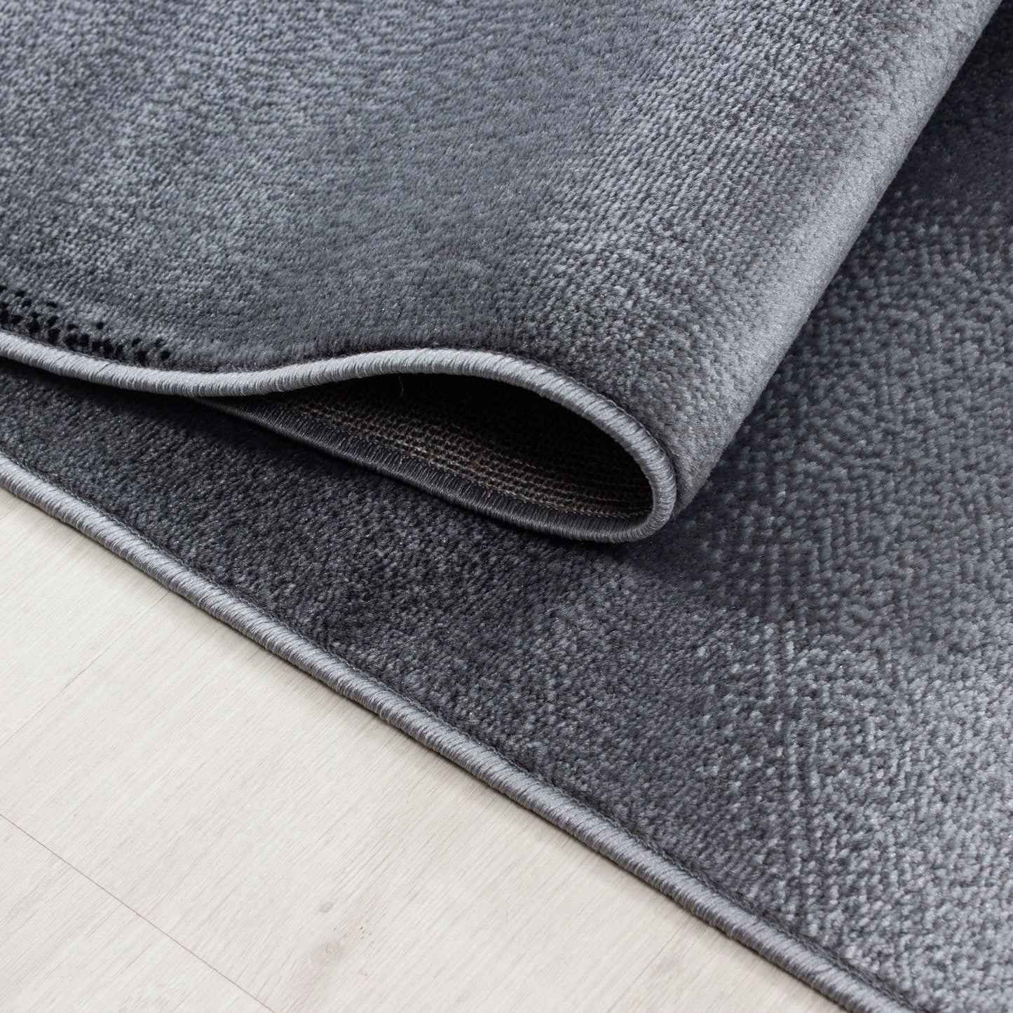 Teppich Moderner Wohnzimmer abstrakt schatten Wellenmotiv designer Kurzflor Schwarz Grau