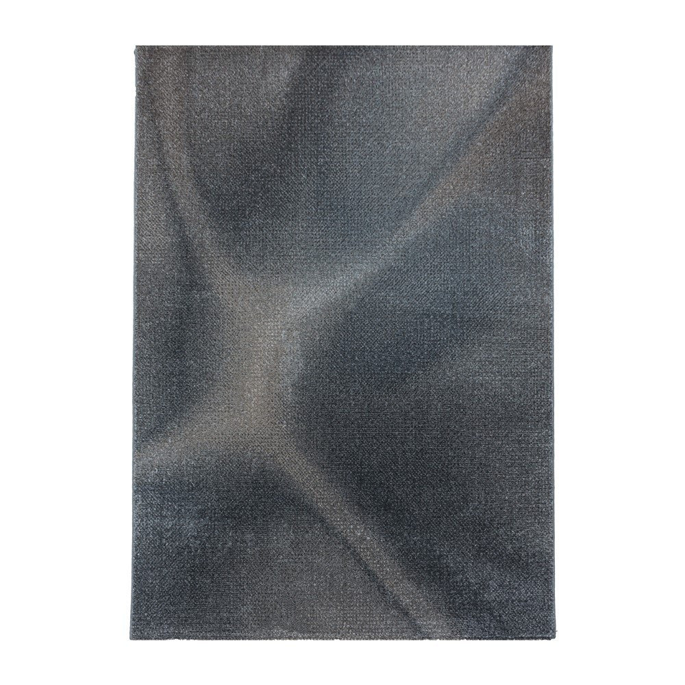 Wohnzimmerteppich Kurzflor Teppich Design Plastische Schatten Muster Braun