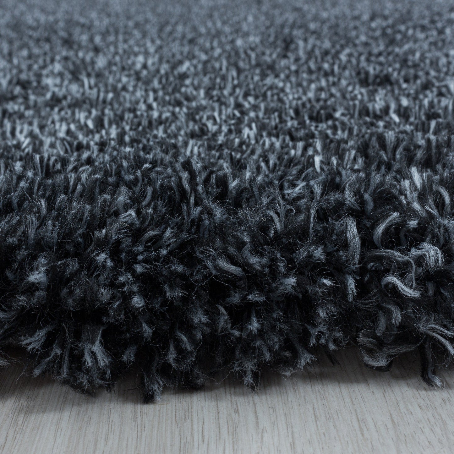 Wohnzimmerteppich Hochflor Teppich Super Soft Shaggy Flor Weich Farbe Anthrazit