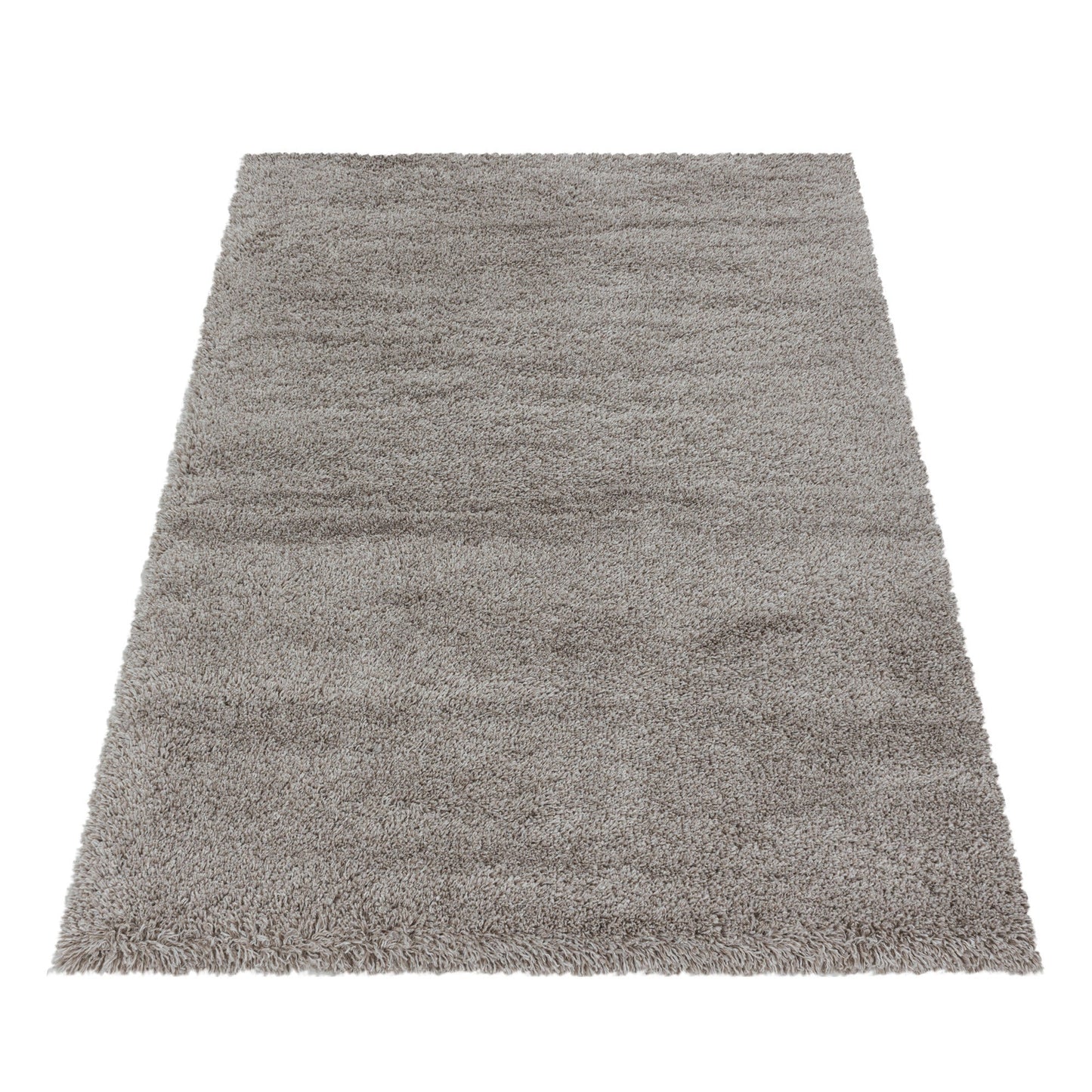 Wohnzimmerteppich Hochflor Teppich Super Soft Shaggy Flor Weich Farbe Beige