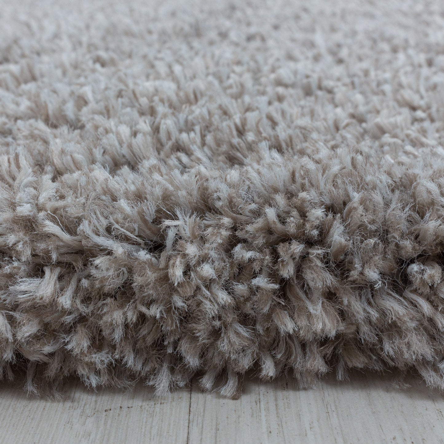 Wohnzimmerteppich Hochflor Teppich Super Soft Shaggy Flor Weich Farbe Beige