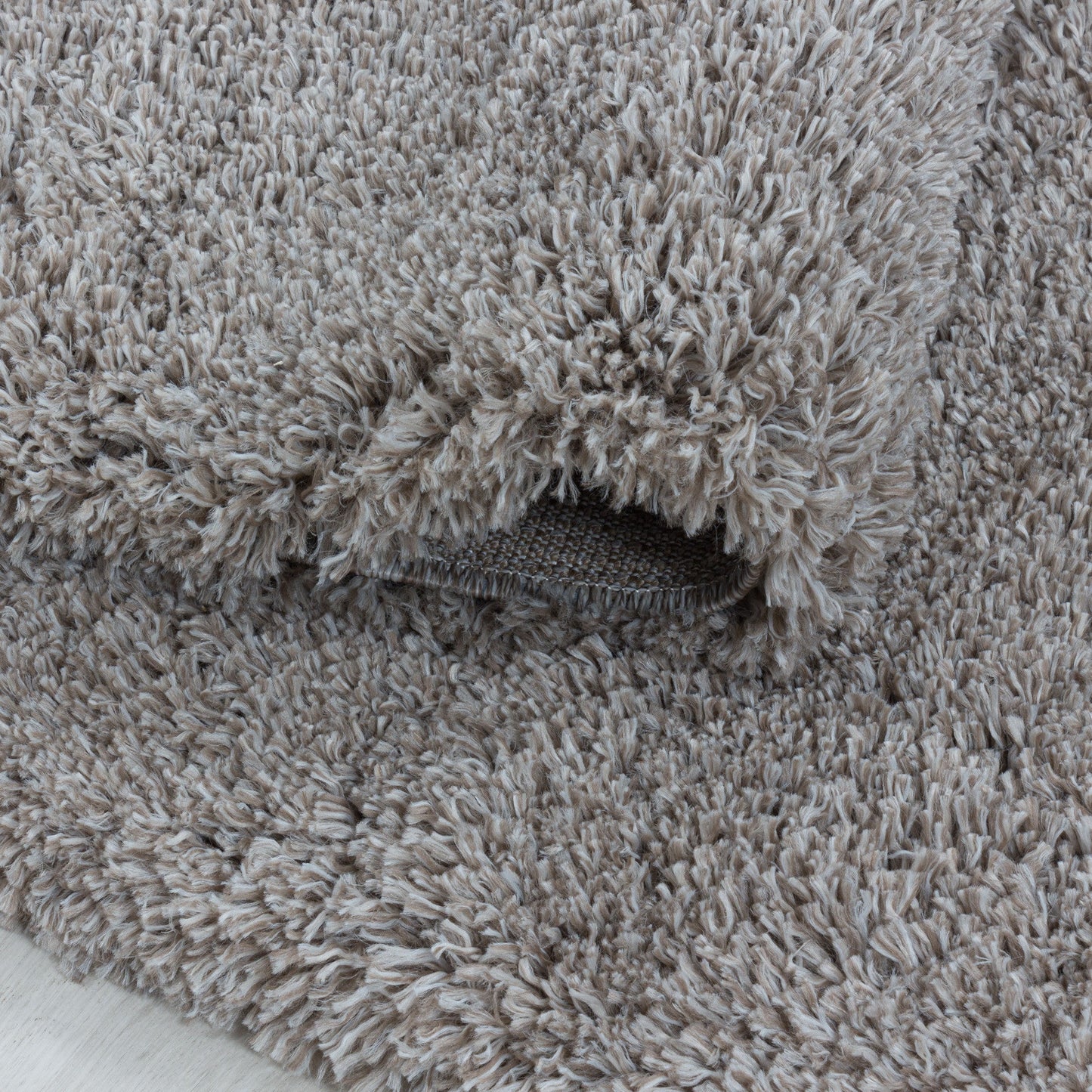 Wohnzimmerteppich Hochflor Teppich Super Soft Shaggy Flor Weich Farbe Beige