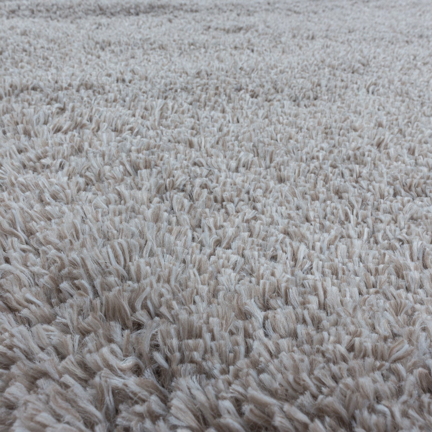 Wohnzimmerteppich Hochflor Teppich Super Soft Shaggy Flor Weich Farbe Beige