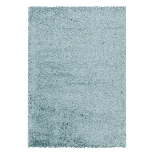 Wohnzimmerteppich Hochflor Teppich Super Soft Shaggy Flor Weich Farbe Blau