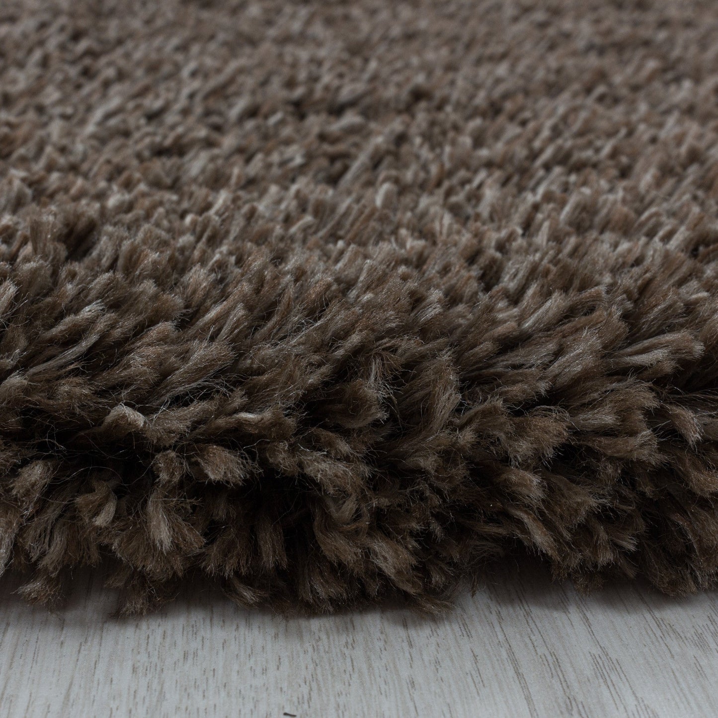 Wohnzimmerteppich Hochflor Teppich Super Soft Shaggy Flor Weich Farbe Braun