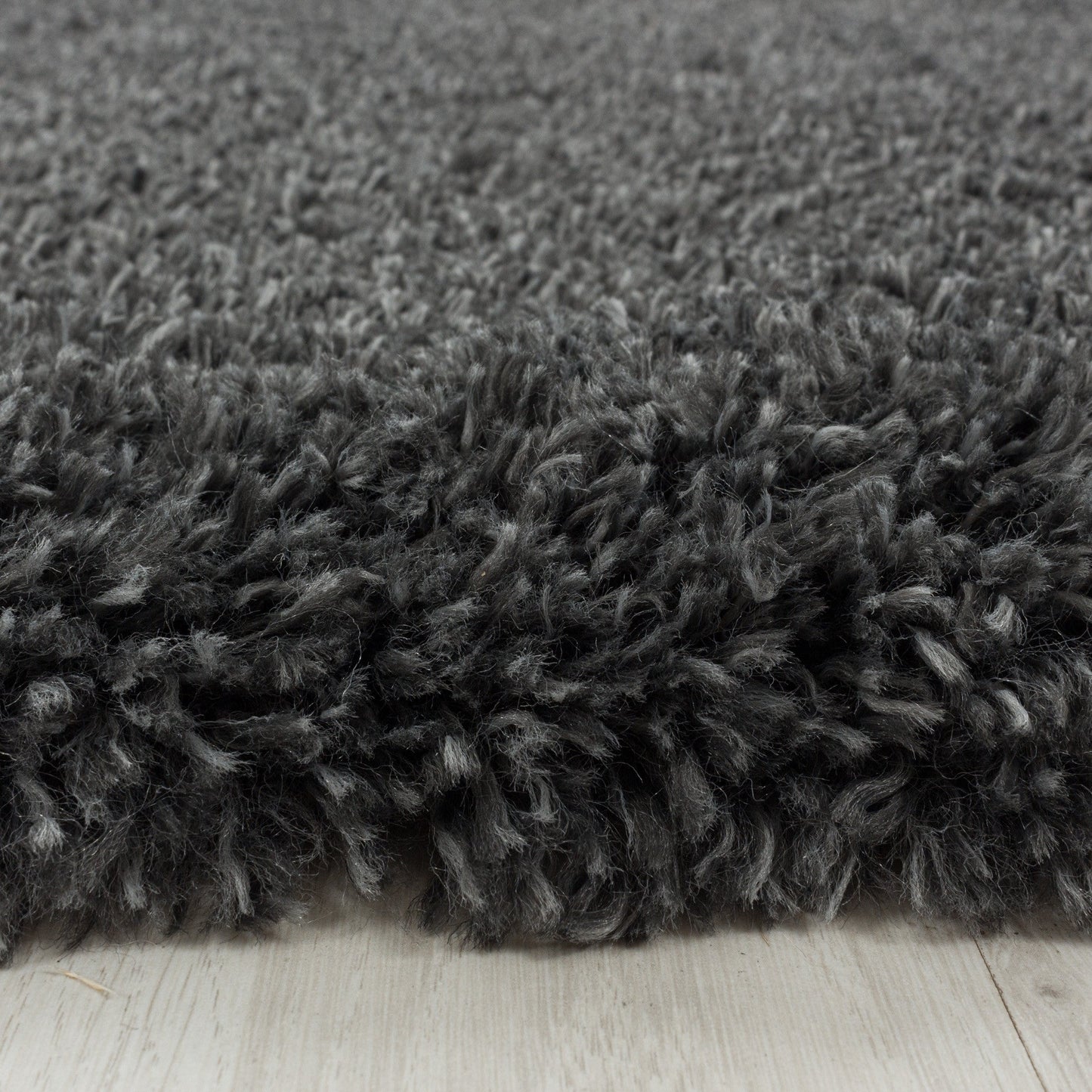 Wohnzimmerteppich Hochflor Teppich Super Soft Shaggy Flor Weich Farbe Grau