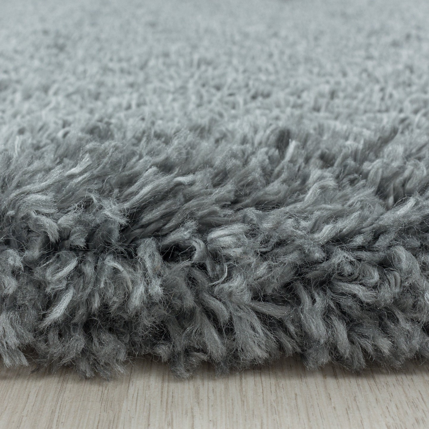 Wohnzimmerteppich Hochflor Teppich Super Soft Shaggy Flor Weich Farbe Hellgrau