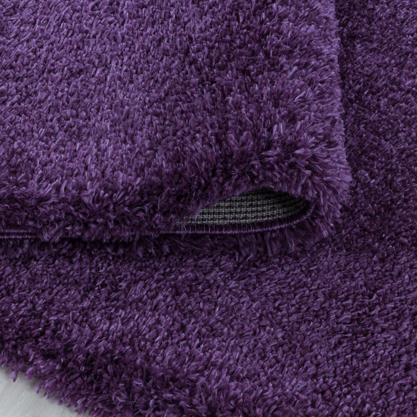 Wohnzimmerteppich Hochflor Teppich Super Soft Shaggy Flor Weich Farbe Lila