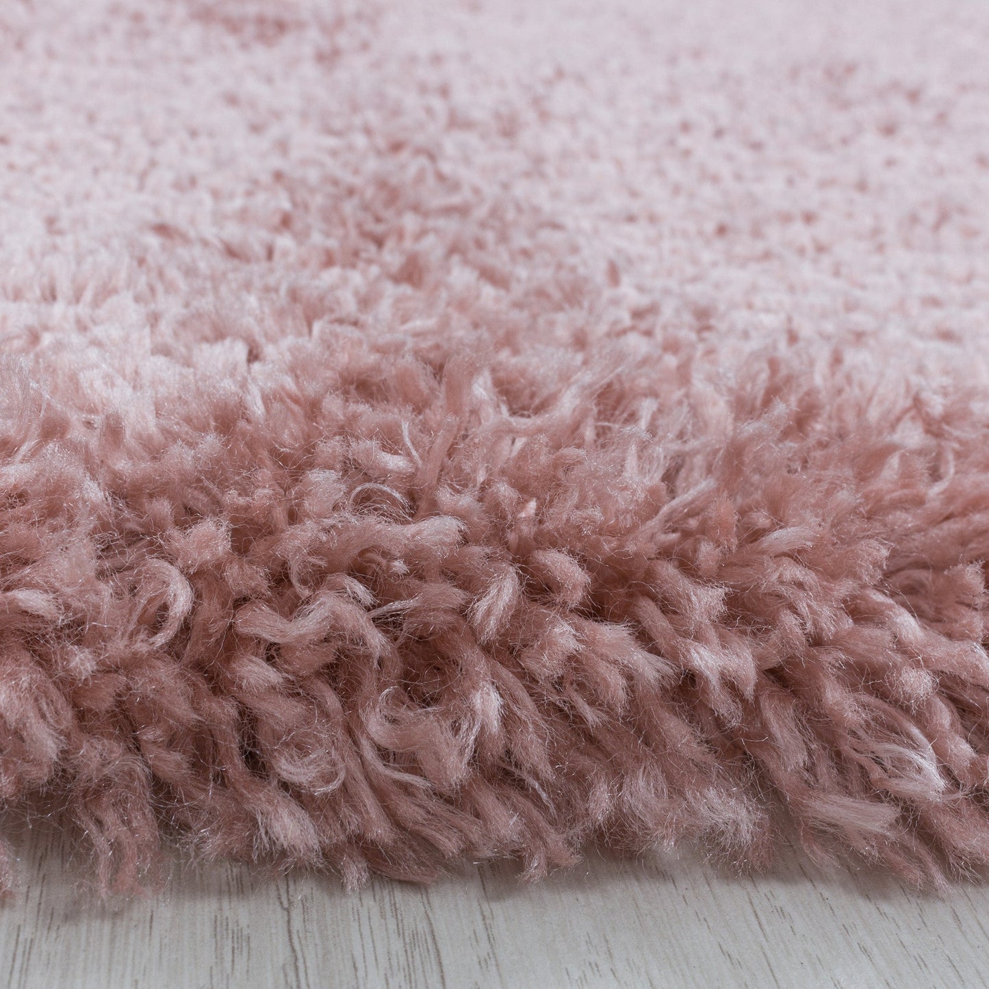 Wohnzimmerteppich Hochflor Teppich Super Soft Shaggy Flor Weich Farbe Rose