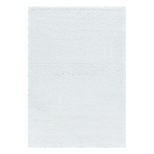 Wohnzimmerteppich Hochflor Teppich Super Soft Shaggy Flor Weich Farbe Weiss