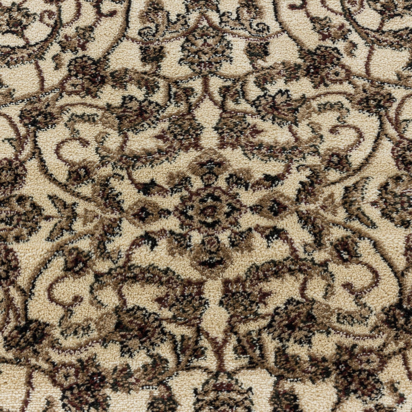 Wohnzimmer Kurzflor Teppich Design Orient Teppich Klassik Antike Ornamente Creme