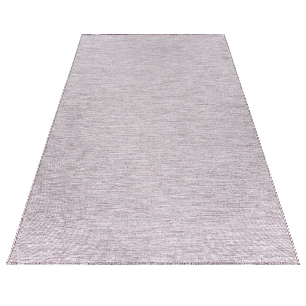 Teppich Sisal optik Flachgewebe Terrassen In- Outdoor Meliert Pink Creme