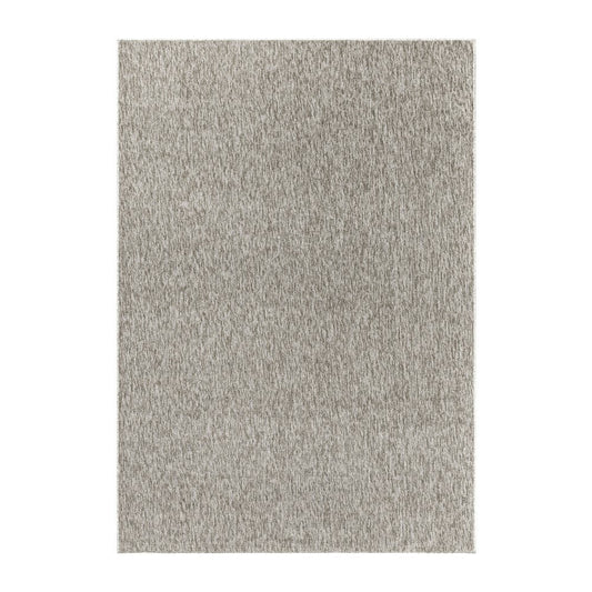 Teppich Kurzflor 4mm Florhöhe meliert glänzend Wohnzimmerteppich Heimbüro Beige