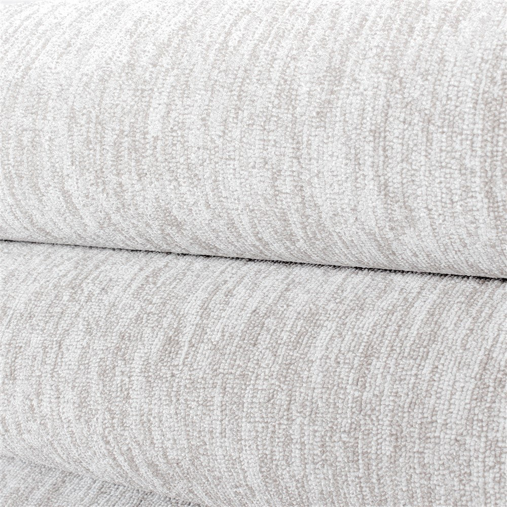 Teppich Kurzflor 4mm Florhöhe meliert glänzend Wohnzimmerteppich Heimbüro Creme