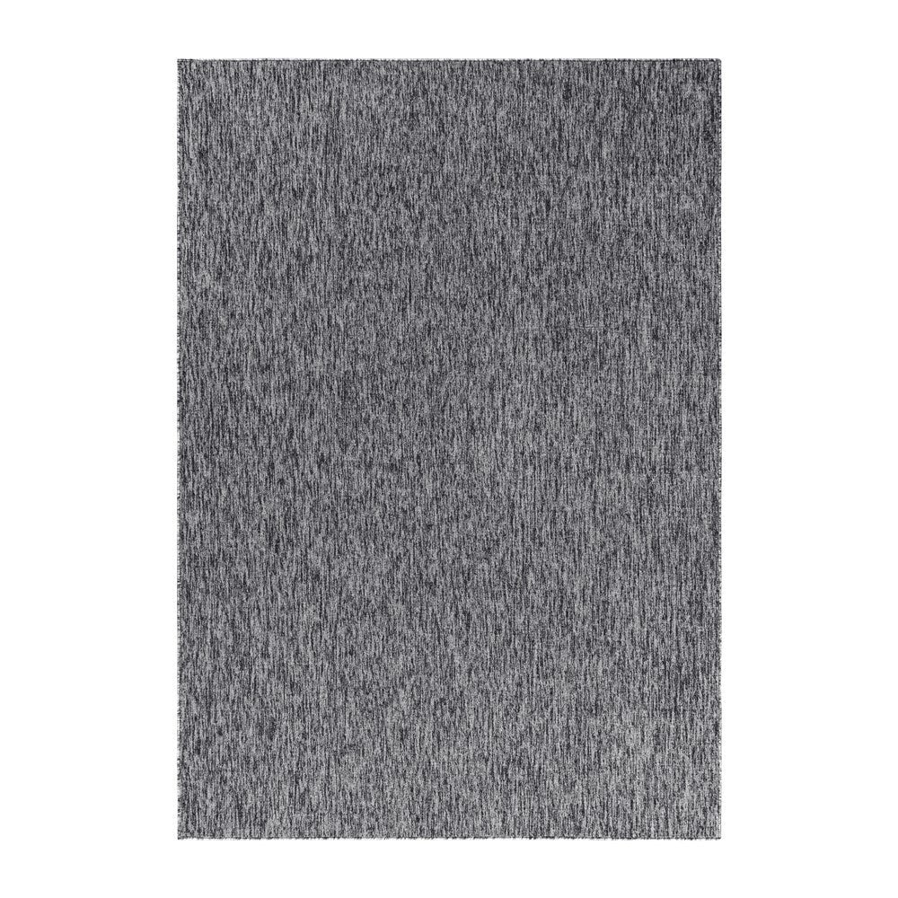 Teppich Kurzflor 4mm Florhöhe meliert glänzend Wohnzimmerteppich Heimbüro Grau