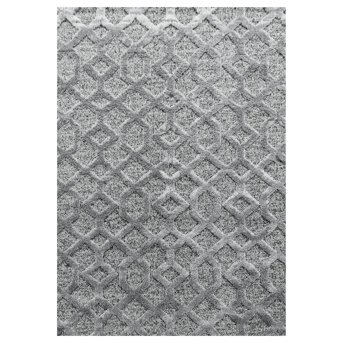 Kurzflor Design Teppich MIA Looped Flor 3-D Gitter Muster Abstrakt