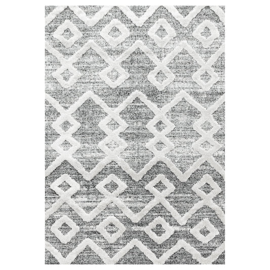 Kurzflor Design Teppich MIA Looped Flor Inka Rauten Muster Abstrakt