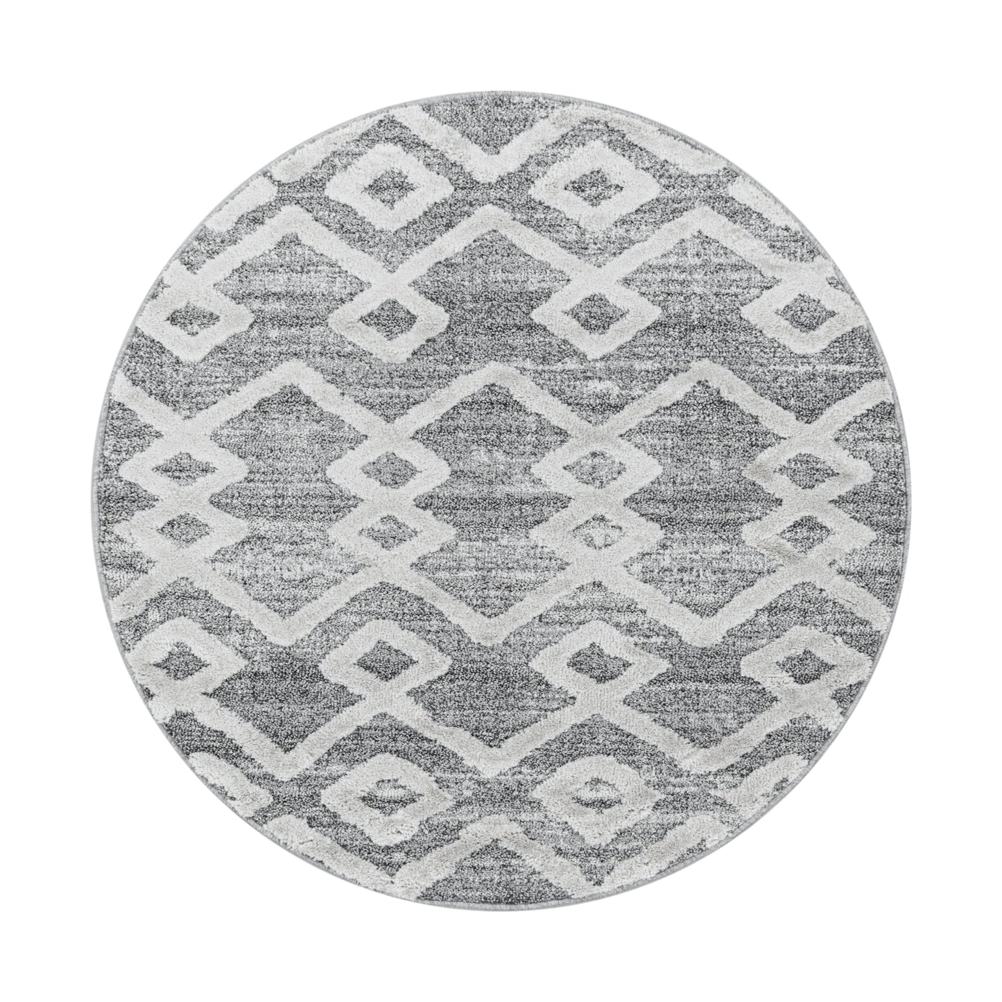 Kurzflor Design Teppich MIA Looped Flor Inka Rauten Muster Abstrakt