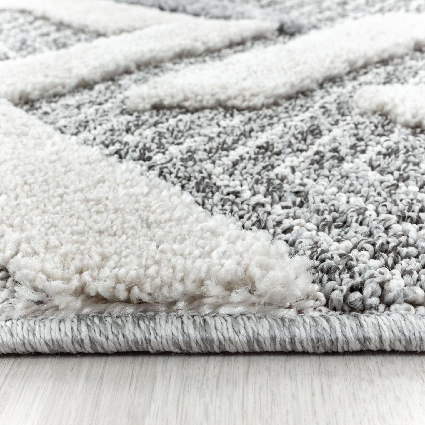 Kurzflor Design Teppich MIA Looped Flor Abstrakte Wellen Muster
