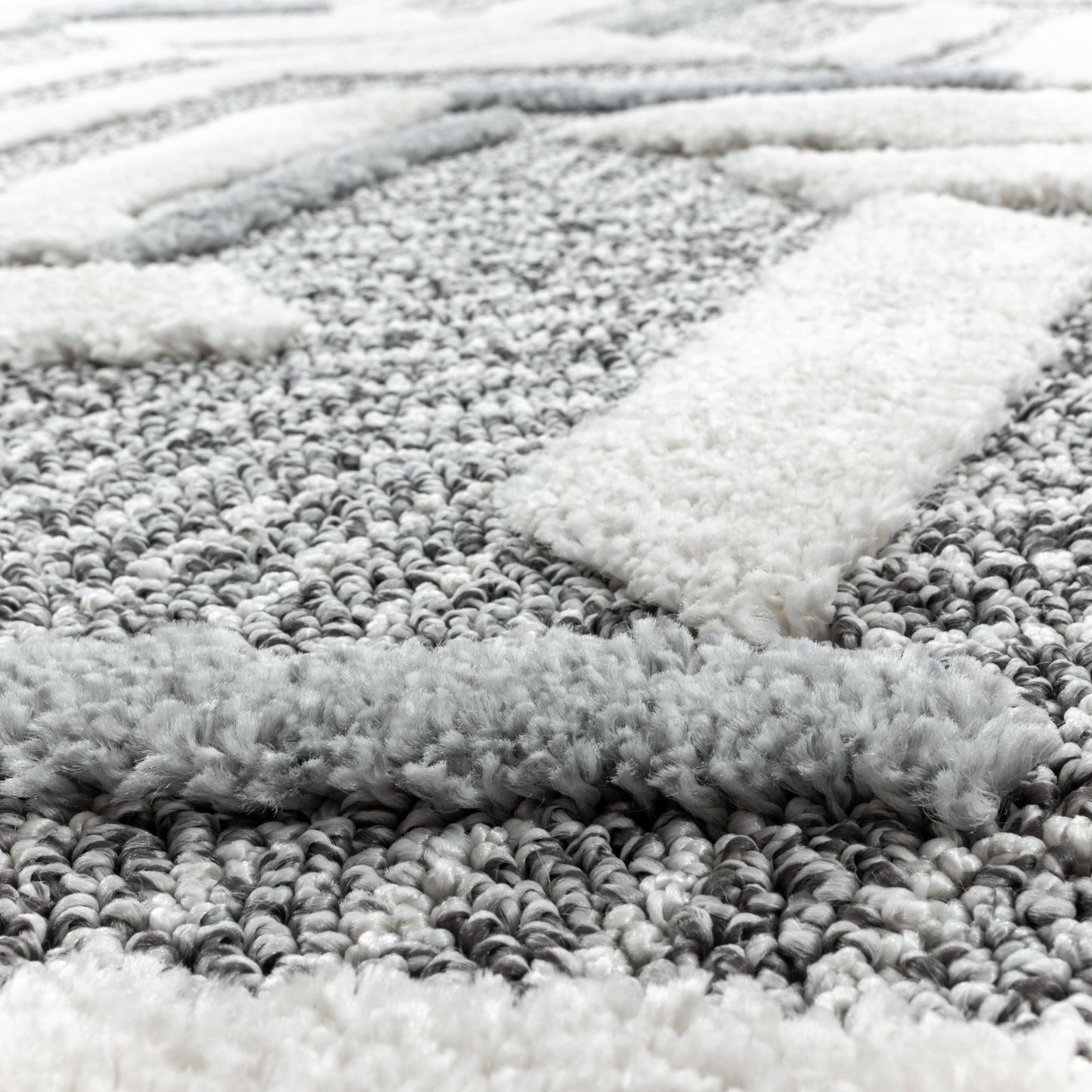 Kurzflor Design Teppich MIA Looped Flor Abstrakte Wellen Muster