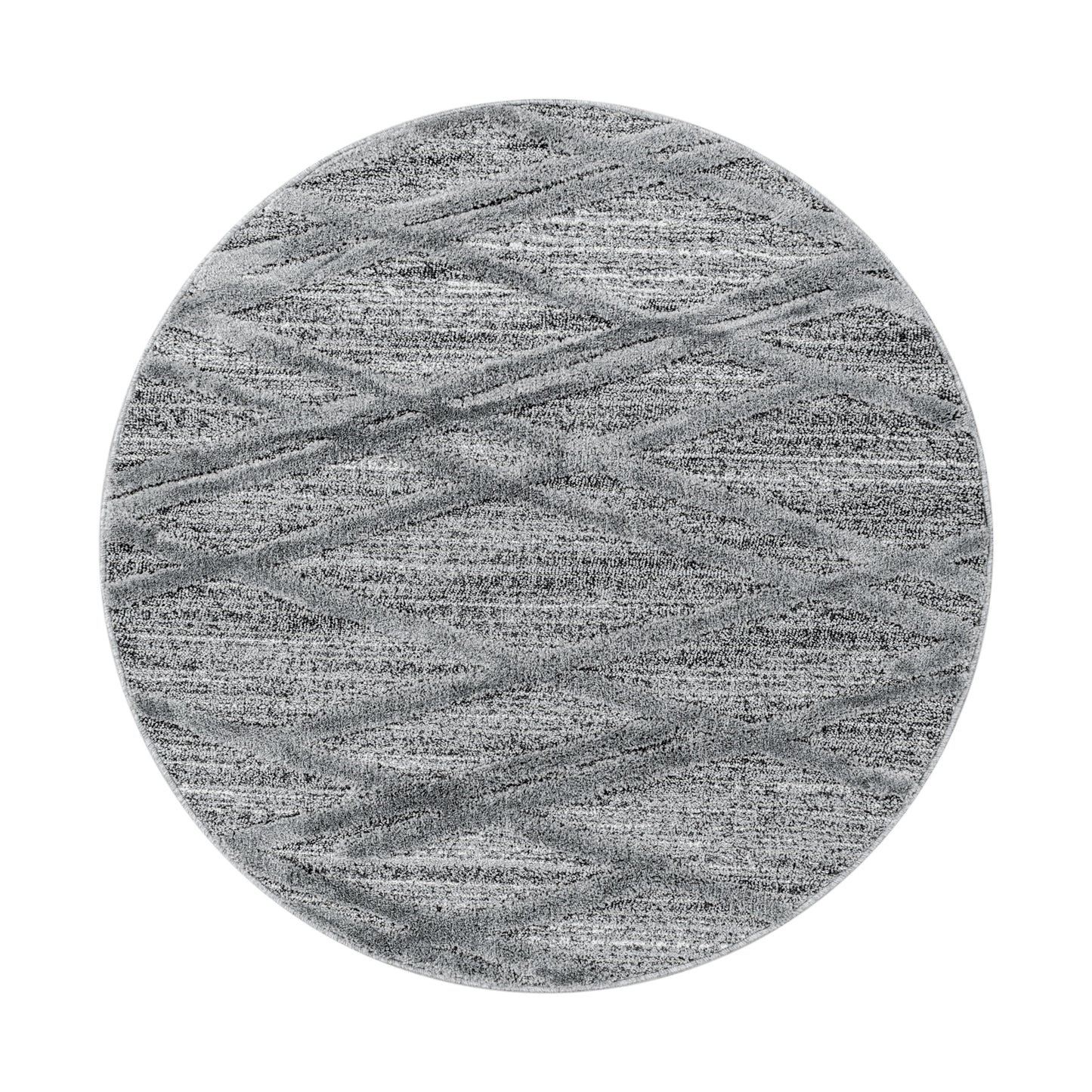 Kurzflor Design Teppich MIA Looped Flor 3-D Linien Gitter Muster