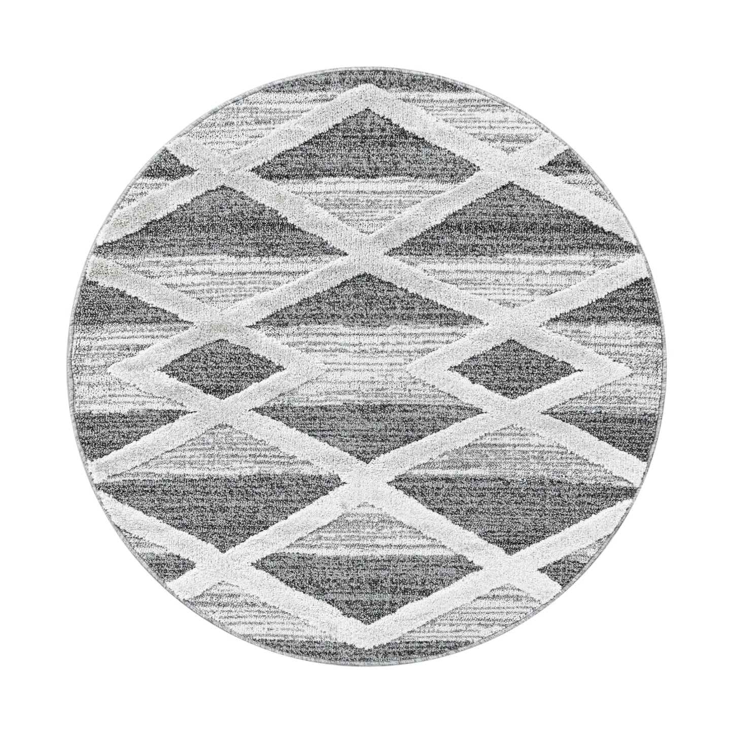 Kurzflor Design Teppich MIA Looped Flor 3-D Kreuz Muster