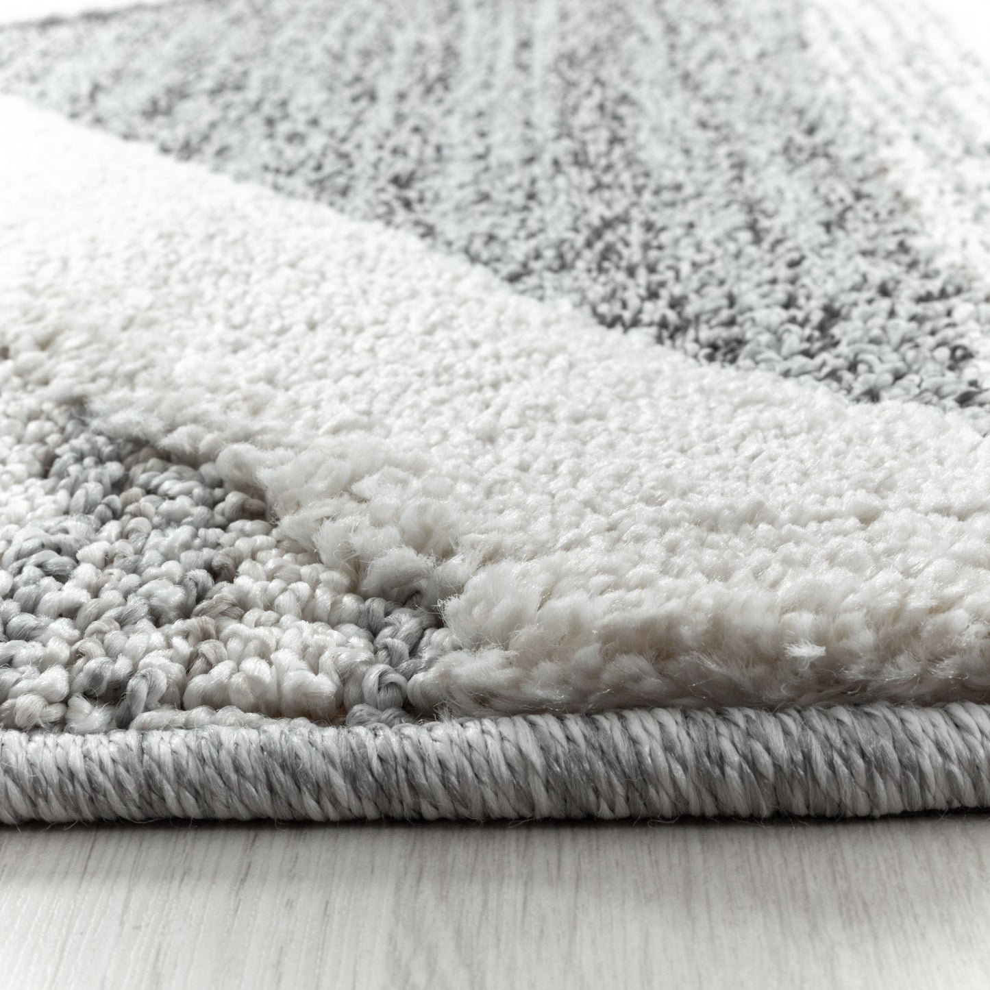Kurzflor Design Teppich MIA Looped Flor 3-D Kreuz Muster