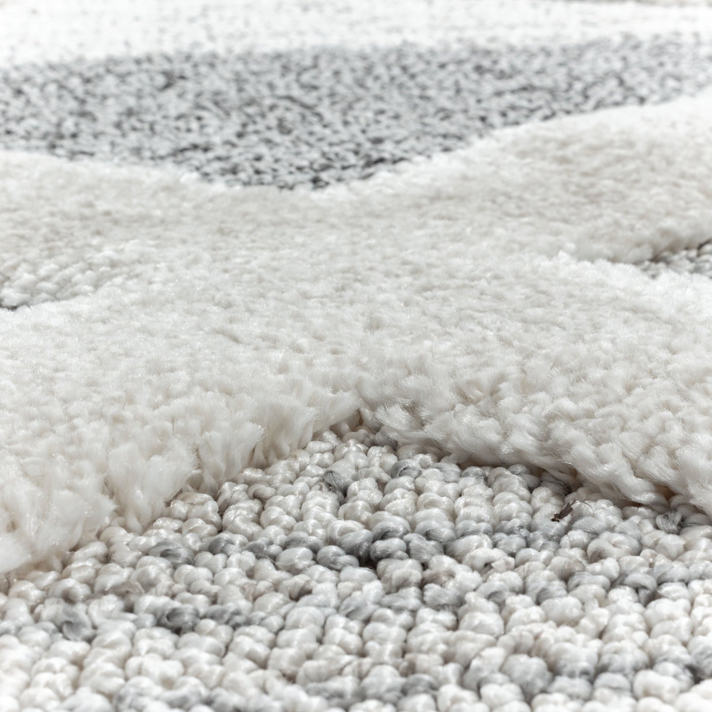 Kurzflor Design Teppich MIA Looped Flor 3-D Kreuz Muster