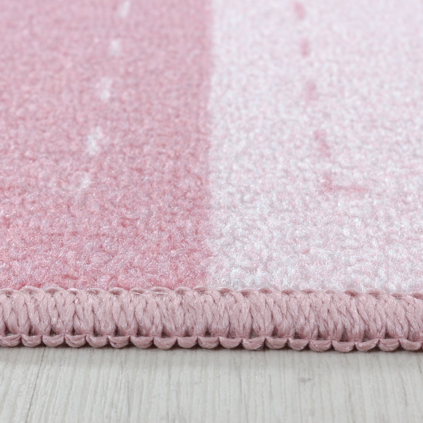 Kurzflor Kinderteppich Spielteppich Teppich Prinzessin Krone Zauberstab Pink