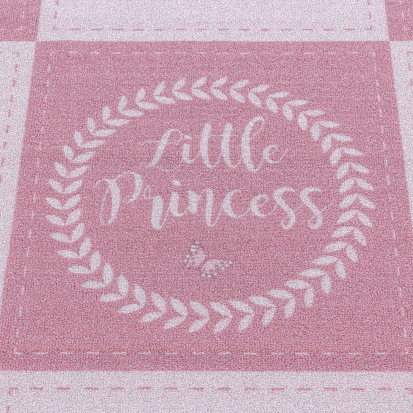 Kurzflor Kinderteppich Spielteppich Teppich Prinzessin Krone Zauberstab Pink