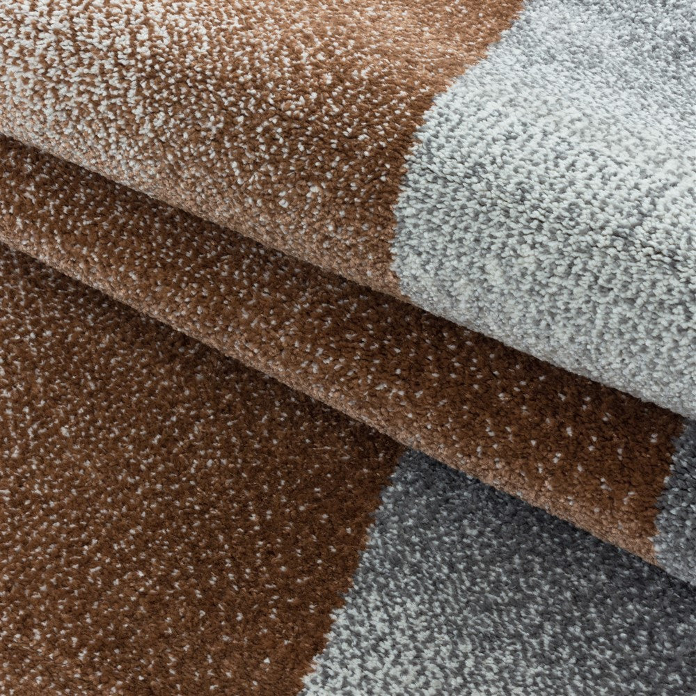 Wohnzimmerteppich Kurzflor Teppich Design Abstrakt Geometrisch Terra